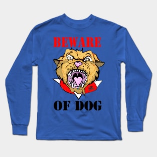 Beware Of Dog by GT Artland Long Sleeve T-Shirt